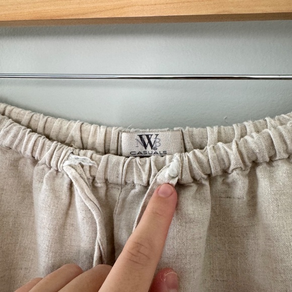 NWB Casuals Beige Linen Pants Women's‎ Medium - Picture 7 of 14